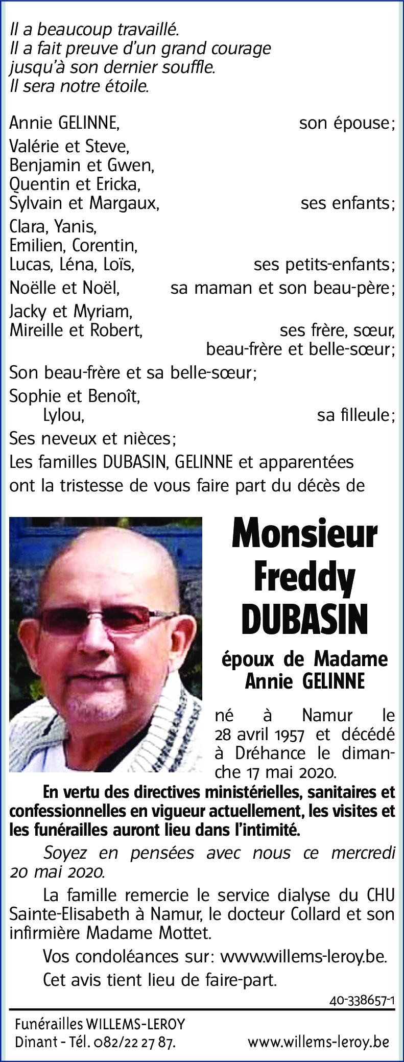 Freddy DUBASIN