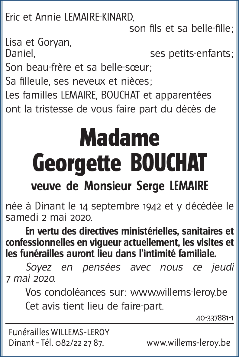 Georgette BOUCHAT