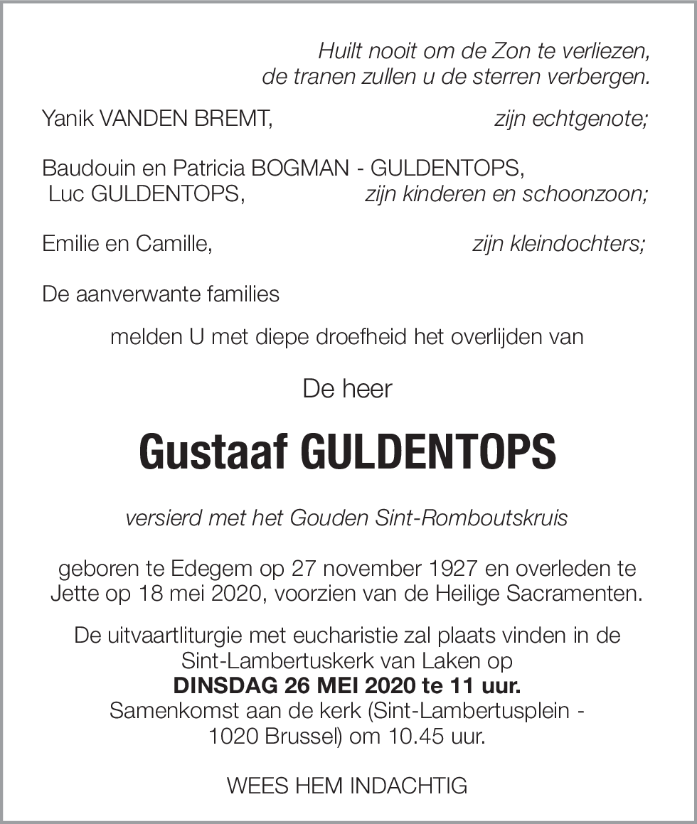 Gustaaf GULDENTOPS