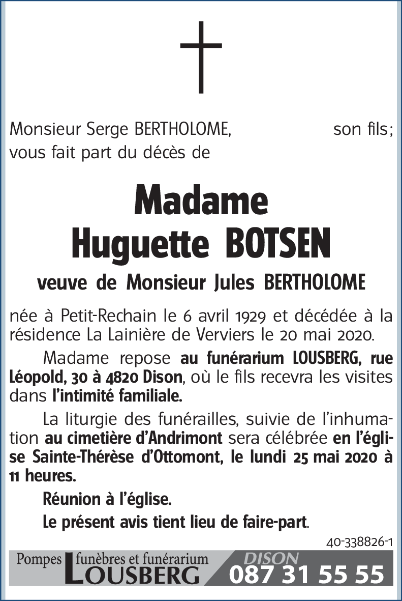 Huguette BOTSEN