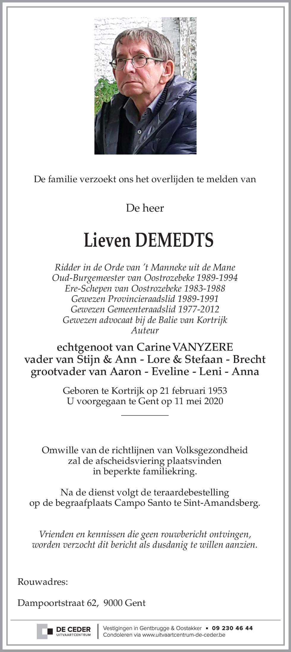 Lieven DEMEDTS