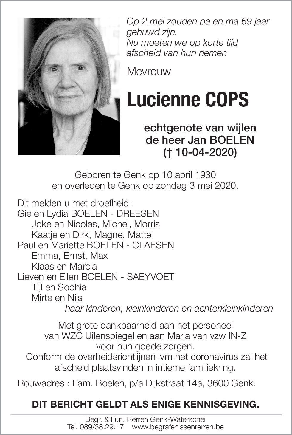 Lucienne COPS