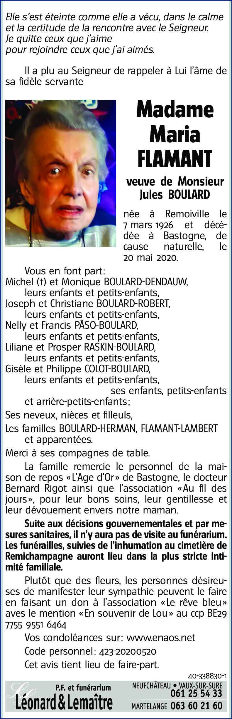 Maria FLAMANT