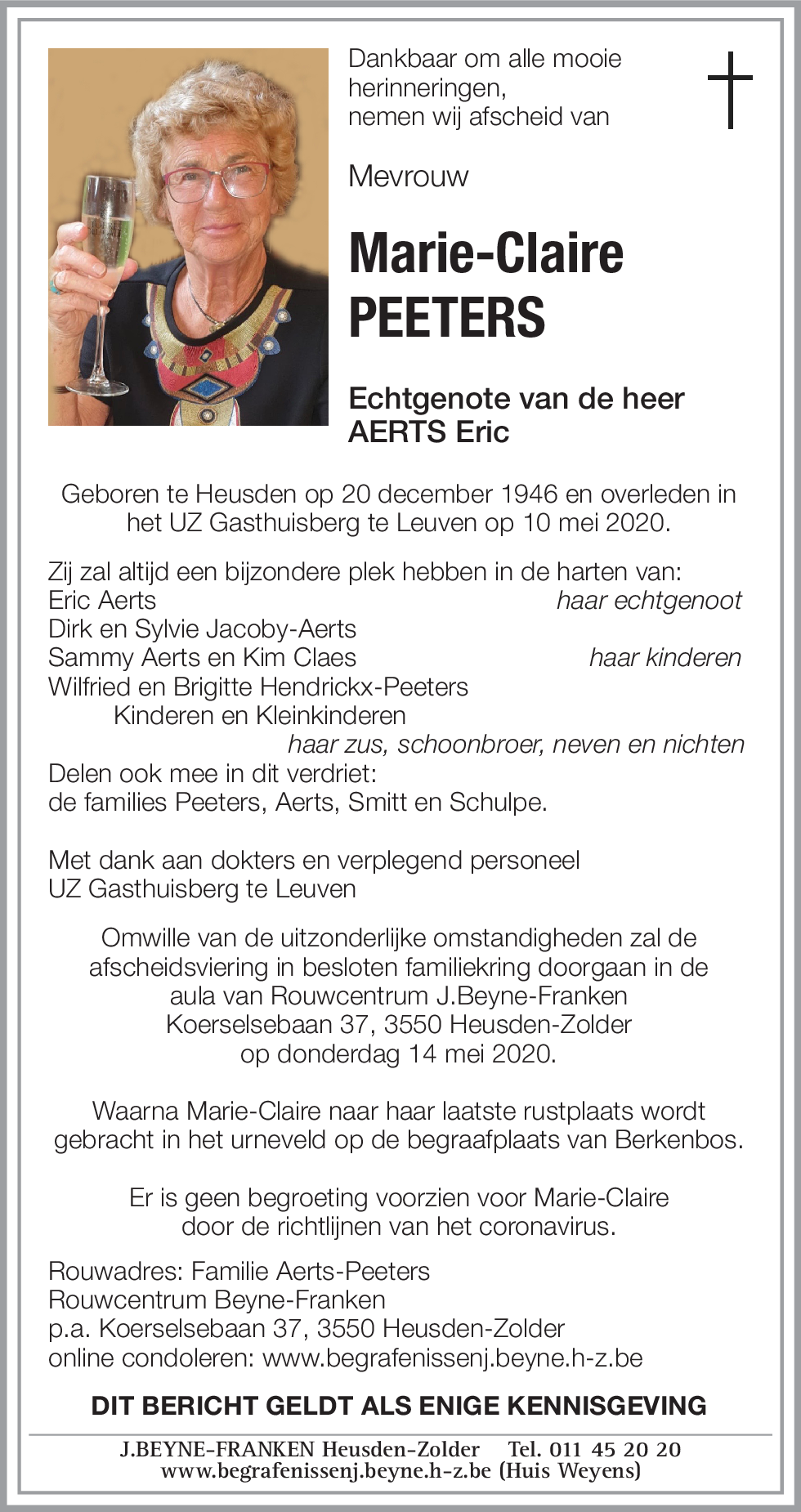 Marie-Claire PEETERS