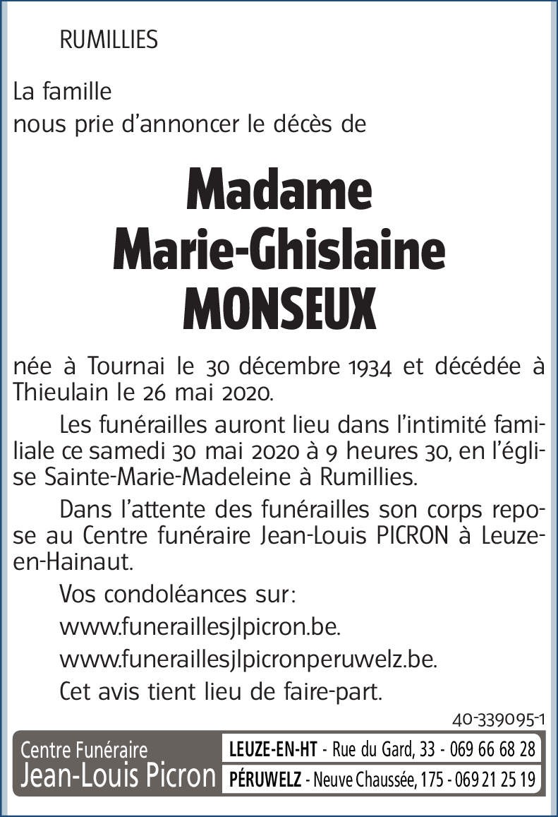 Marie-Ghislaine MONSEUX