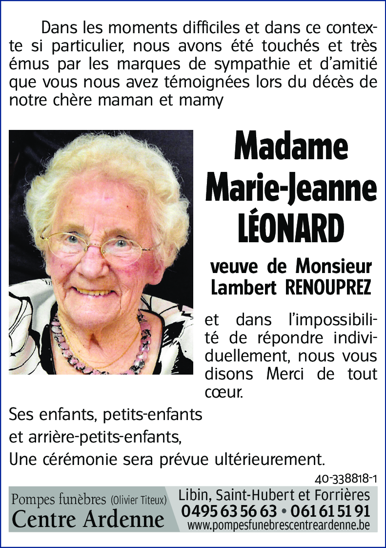 Marie-Jeanne LÉONARD