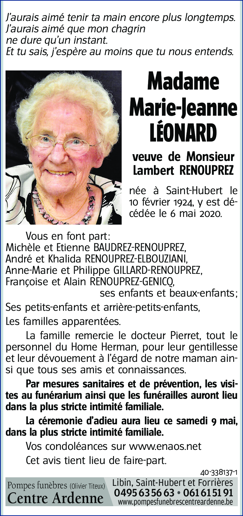 Marie-Jeanne LÉONARD