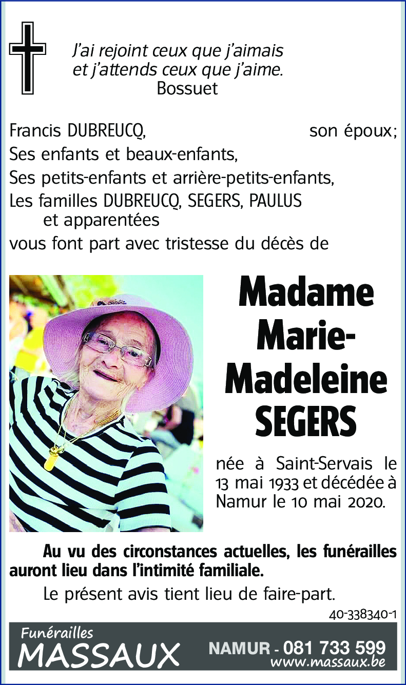 Marie-Madeleine SEGERS