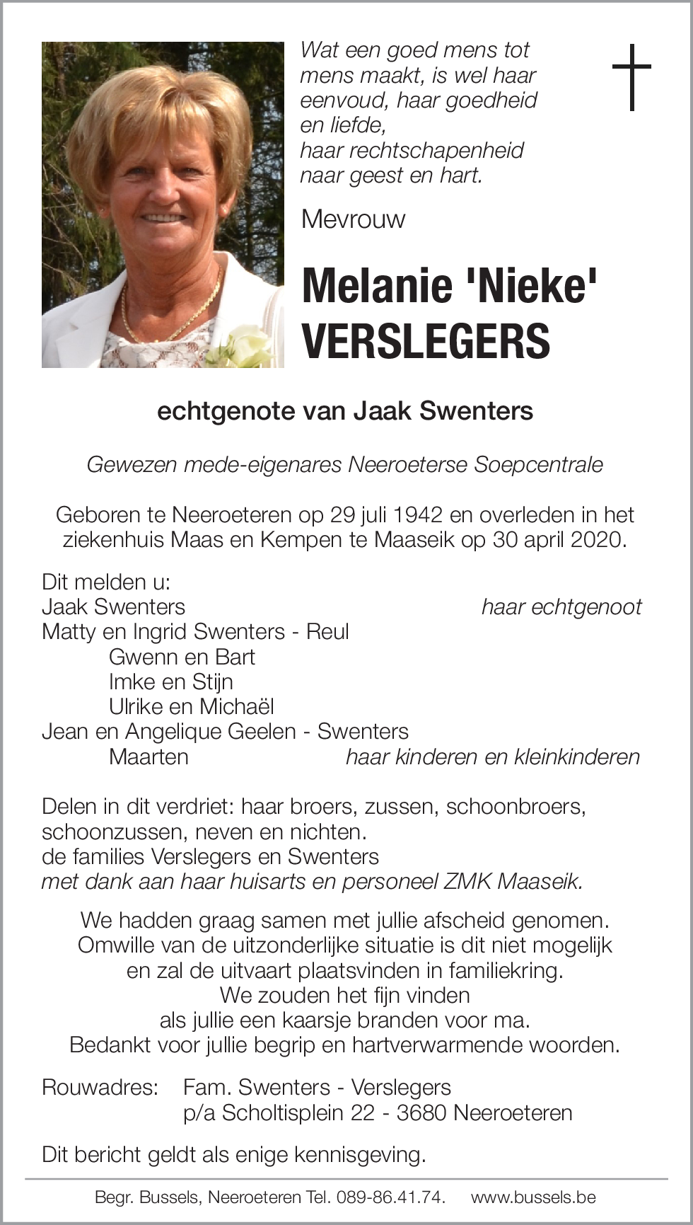 Melanie 'Nieke' Verslegers