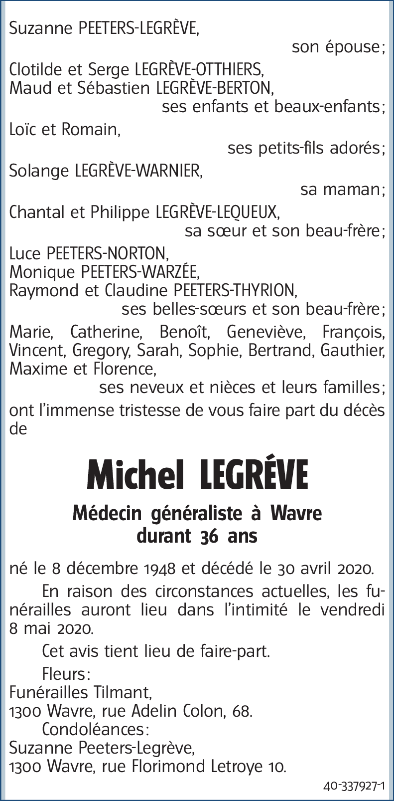 Michel LEGRÉVE