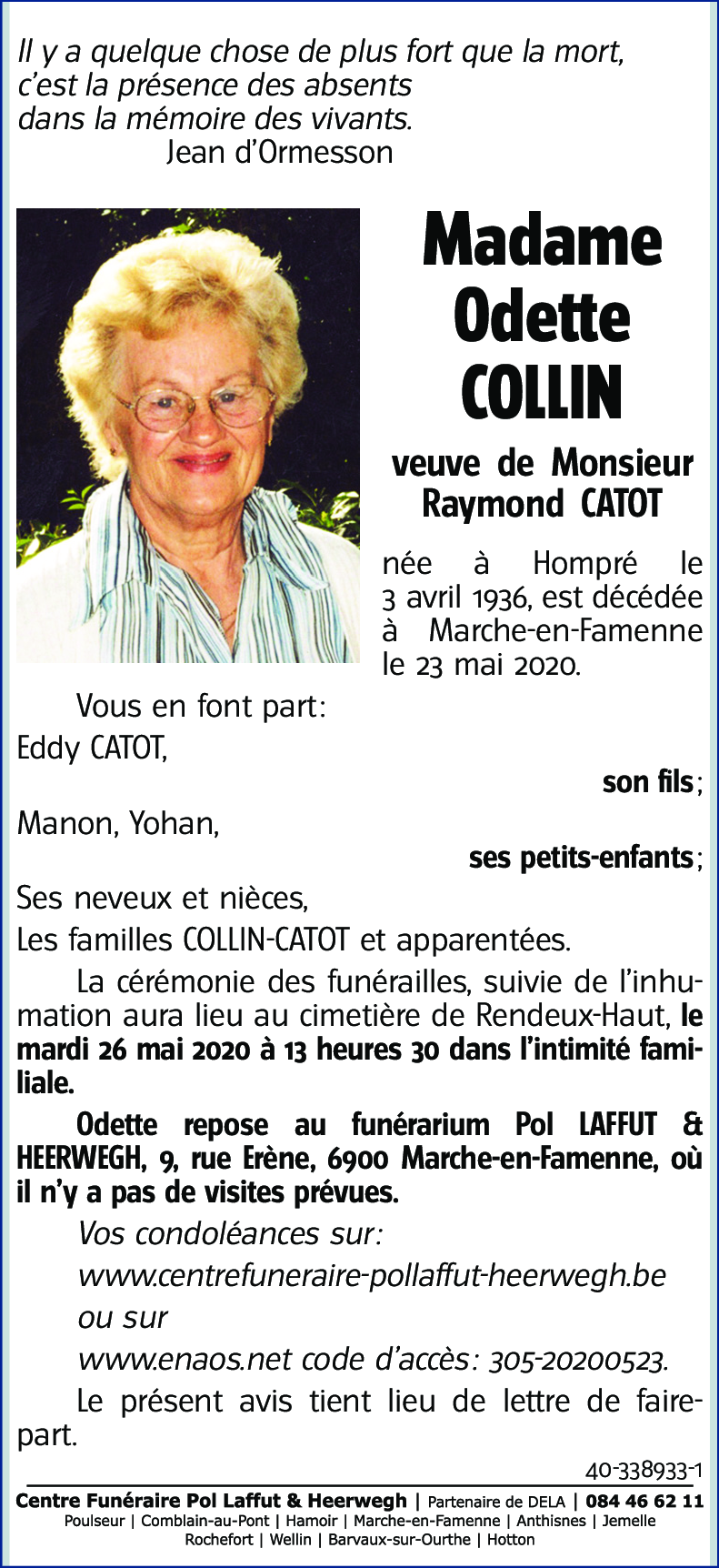 Odette COLLIN
