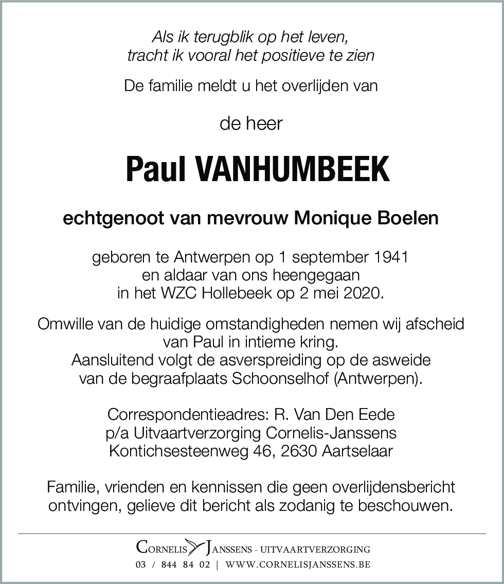 Paul vanhumbeek