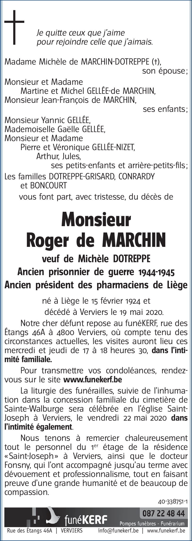 Roger DE MARCHIN
