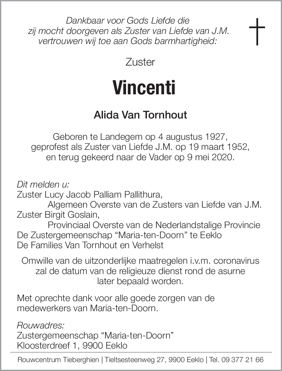 Vincenti Alida Van Tornhout