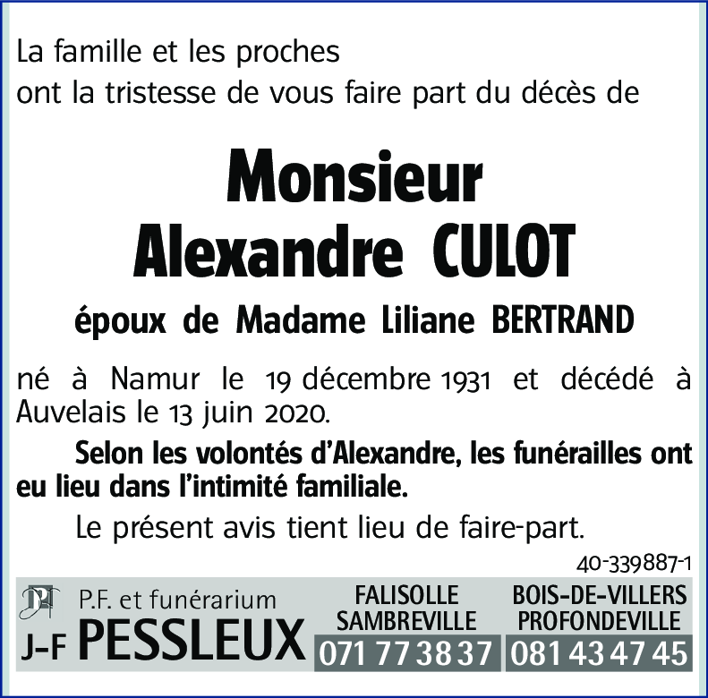 Alexandre CULOT