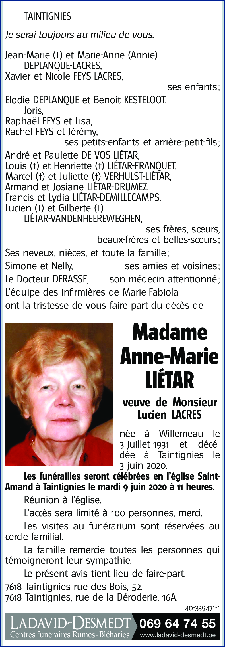 Anne-Marie LIÉTAR