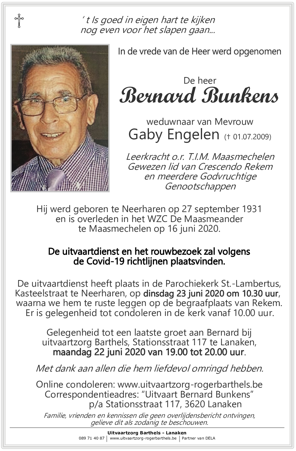 Bernard Bunkens