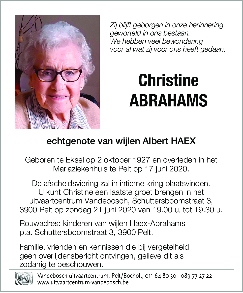 Christine ABRAHAMS