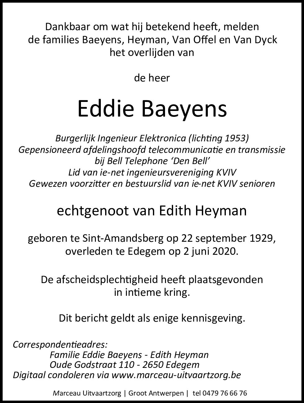 Eddie Baeyens