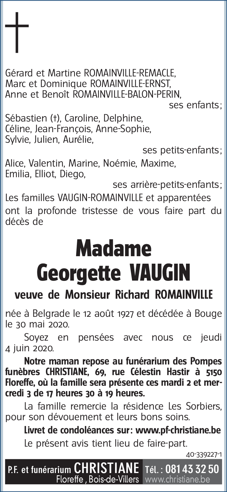 Georgette VAUGIN