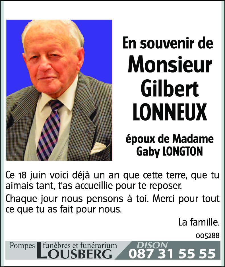 Gilbert LONNEUX