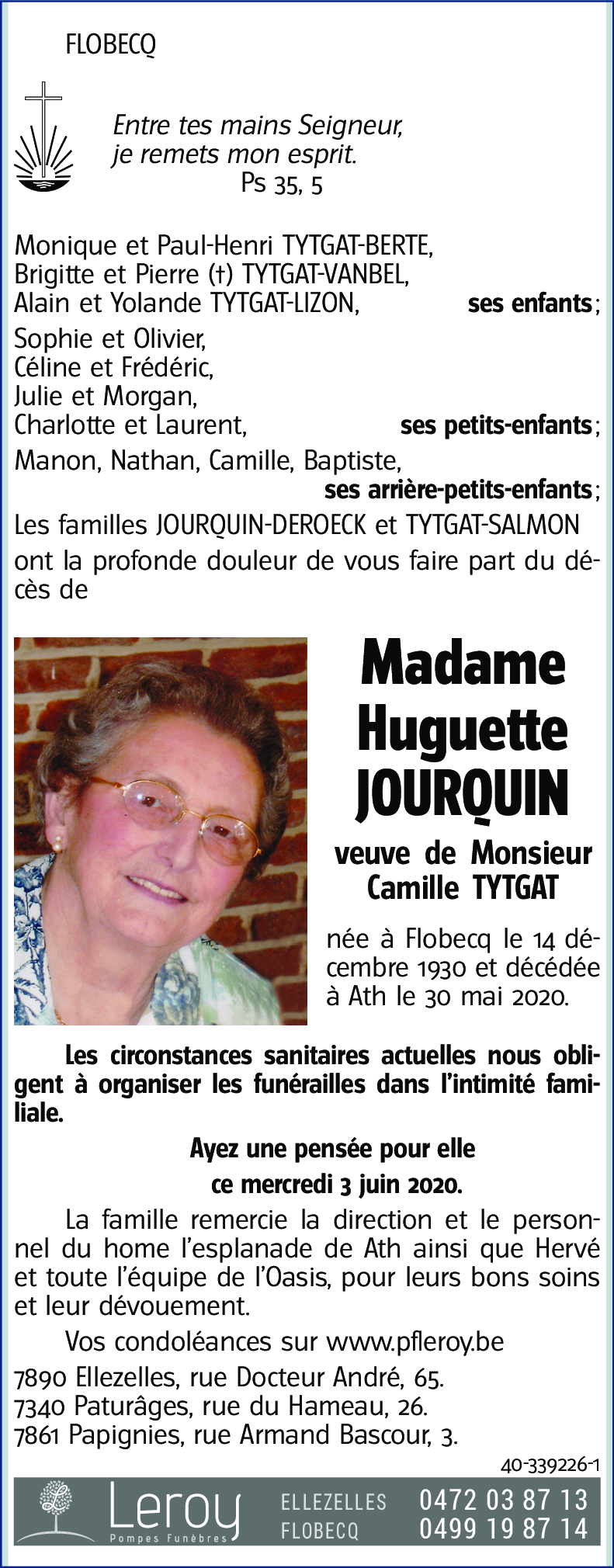 HUGUETTE JOURQUIN