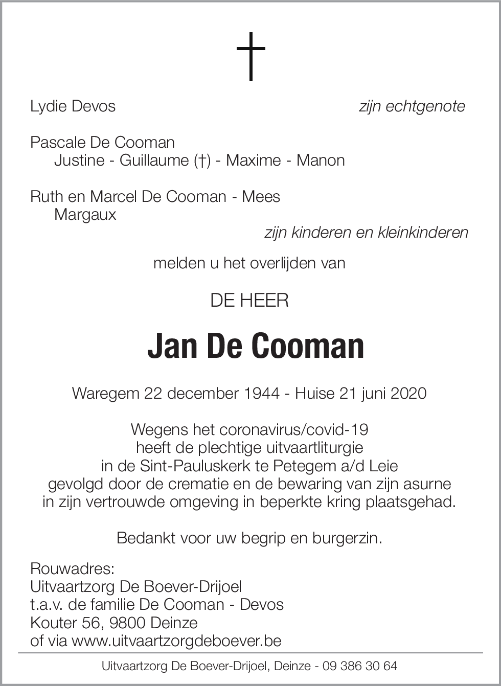 Jan De Cooman