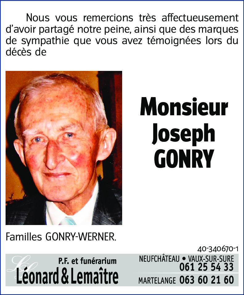 Joseph GONRY