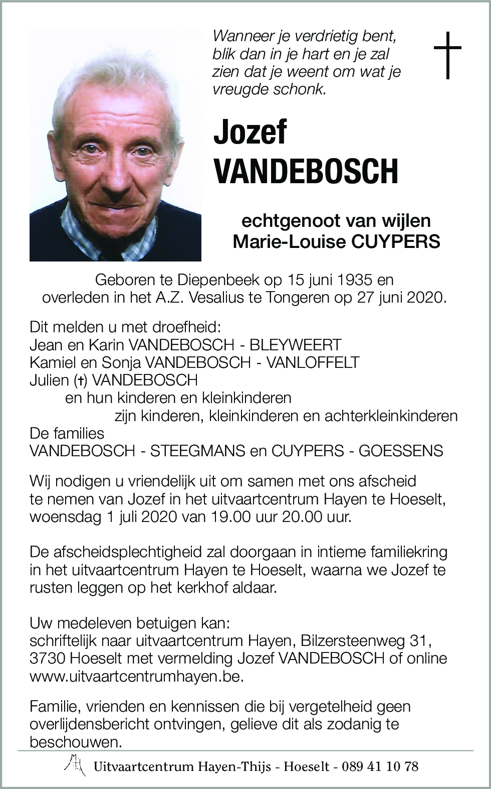 Jozef VANDEBOSCH
