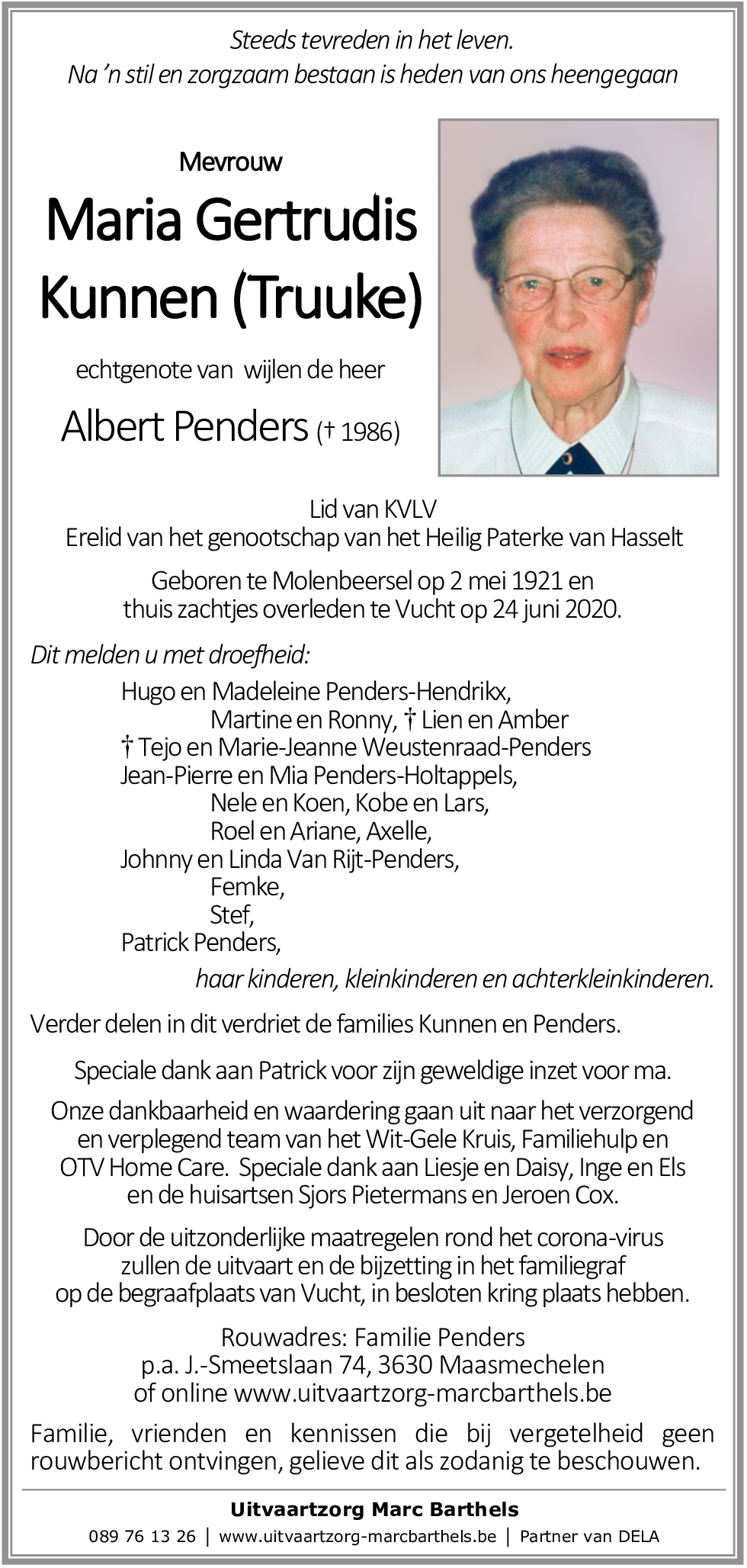 Maria Gertrudis Kunnen