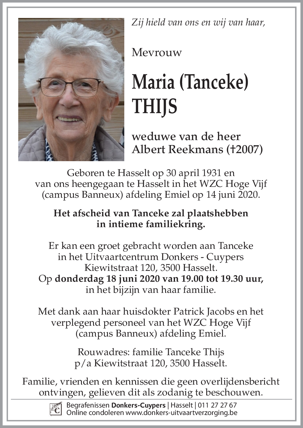 Maria (Tanceke) Thijs