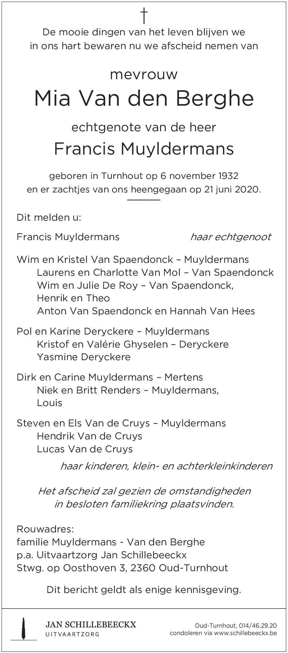 Maria Van den Berghe