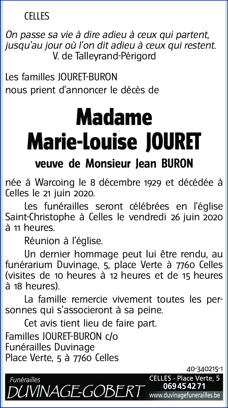 Marie-Louise JOURET