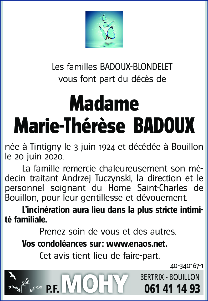 Marie-Thérèse BADOUX