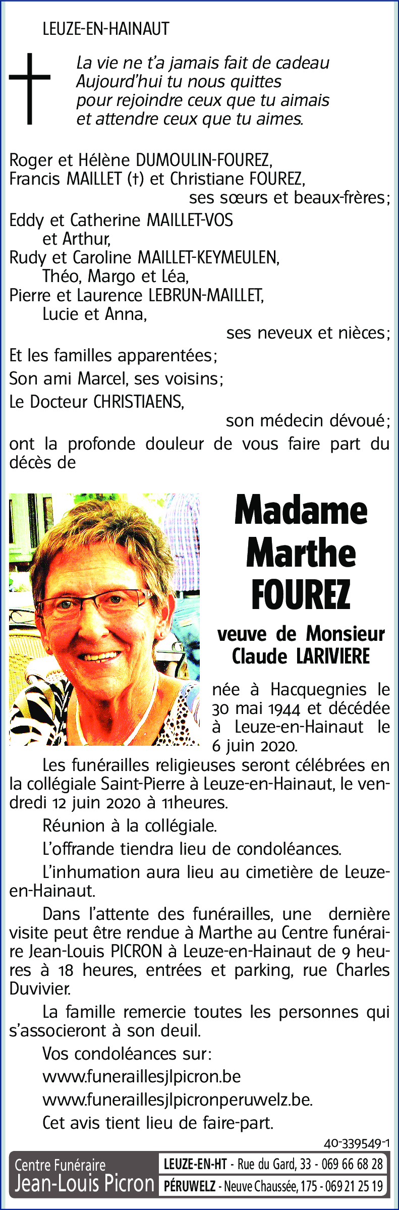 Marthe FOUREZ