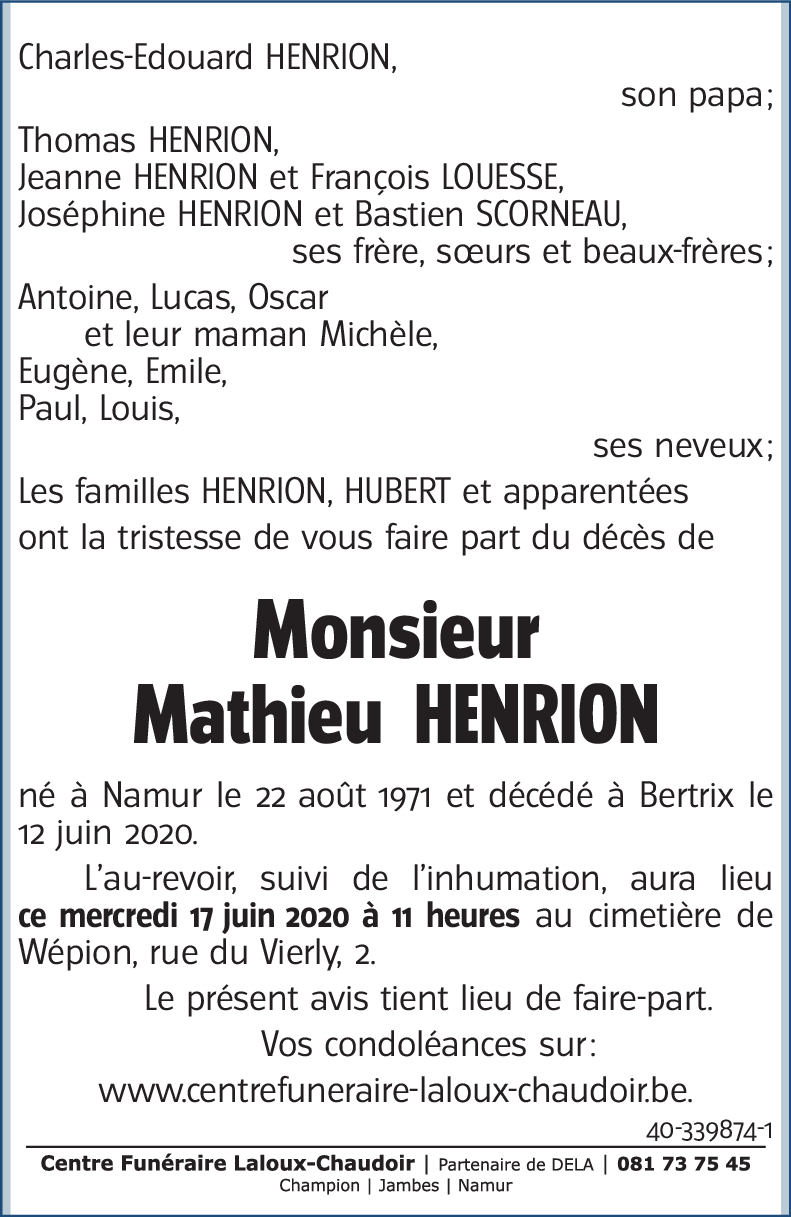 Mathieu HENRION