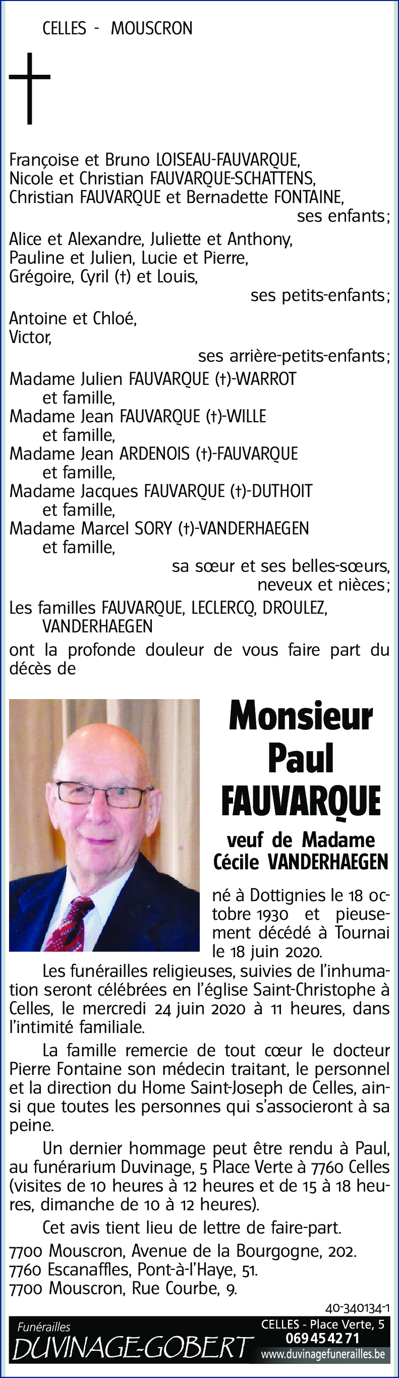 Paul FAUVARQUE