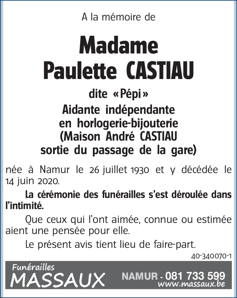 Paulette CASTIAU