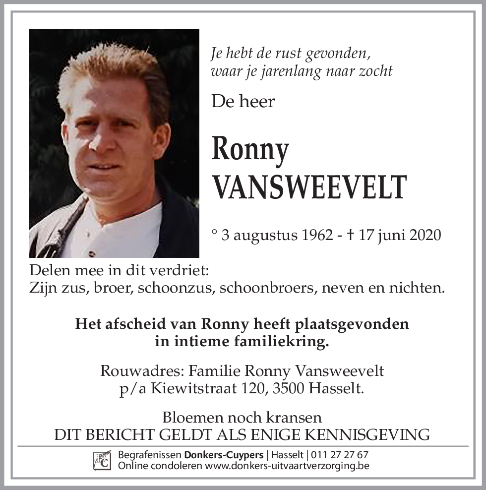 Ronny Vansweevelt
