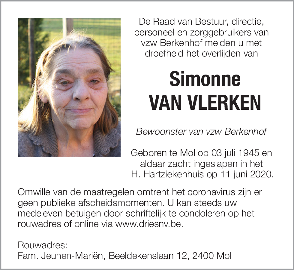 Simonne Van Vlerken