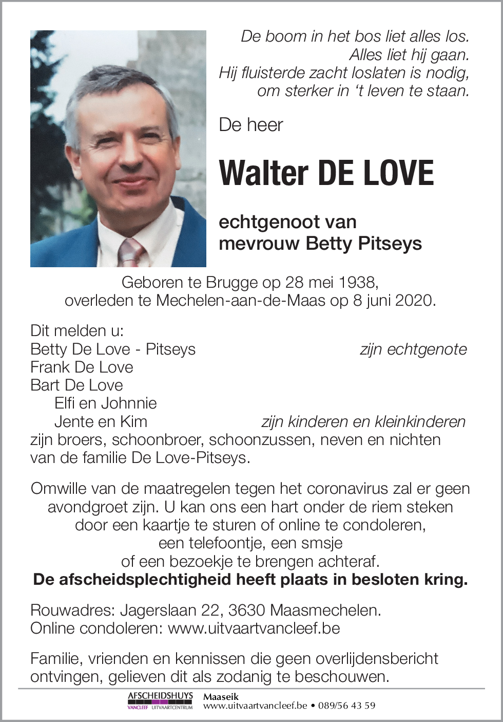 Walter De Love