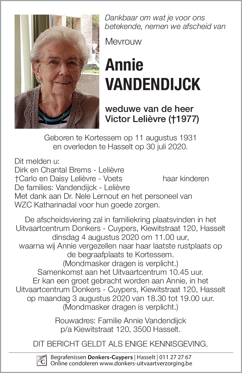 Annie Vandendijck