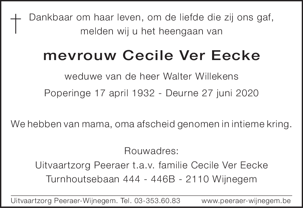 Cecile Ver Eecke