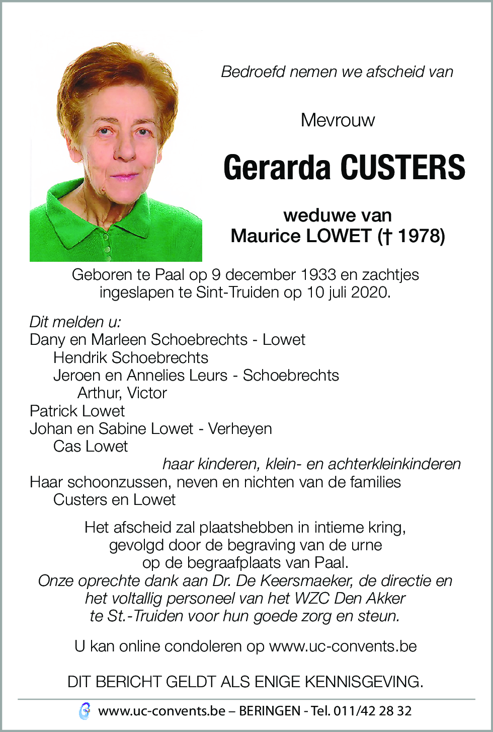 Gerarda Custers