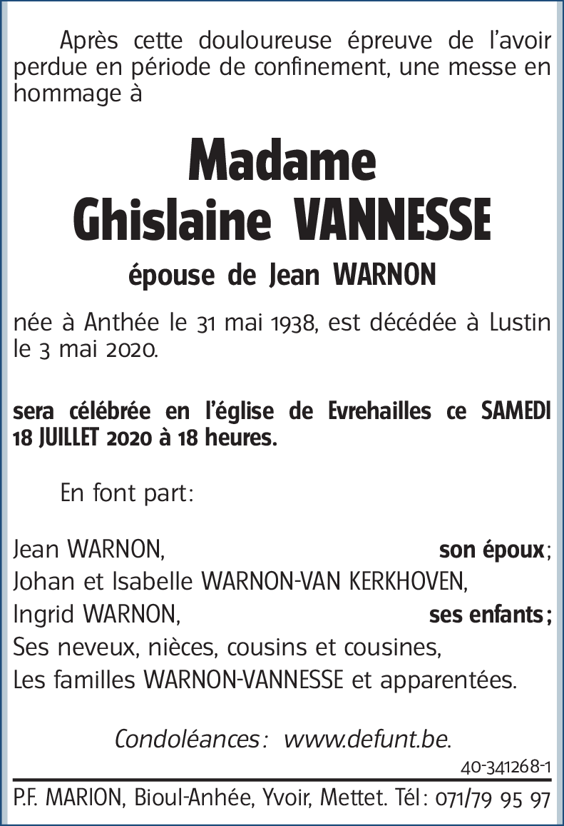 Ghislaine VANNESSE