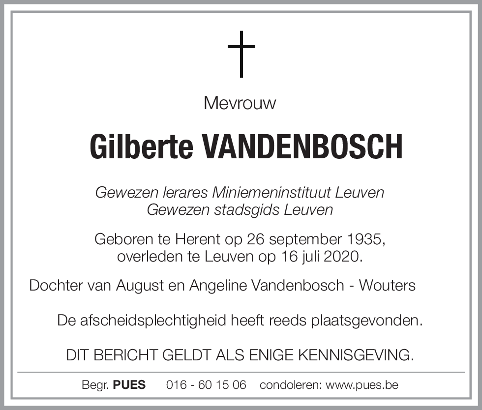 Gilberte Vandenbosch