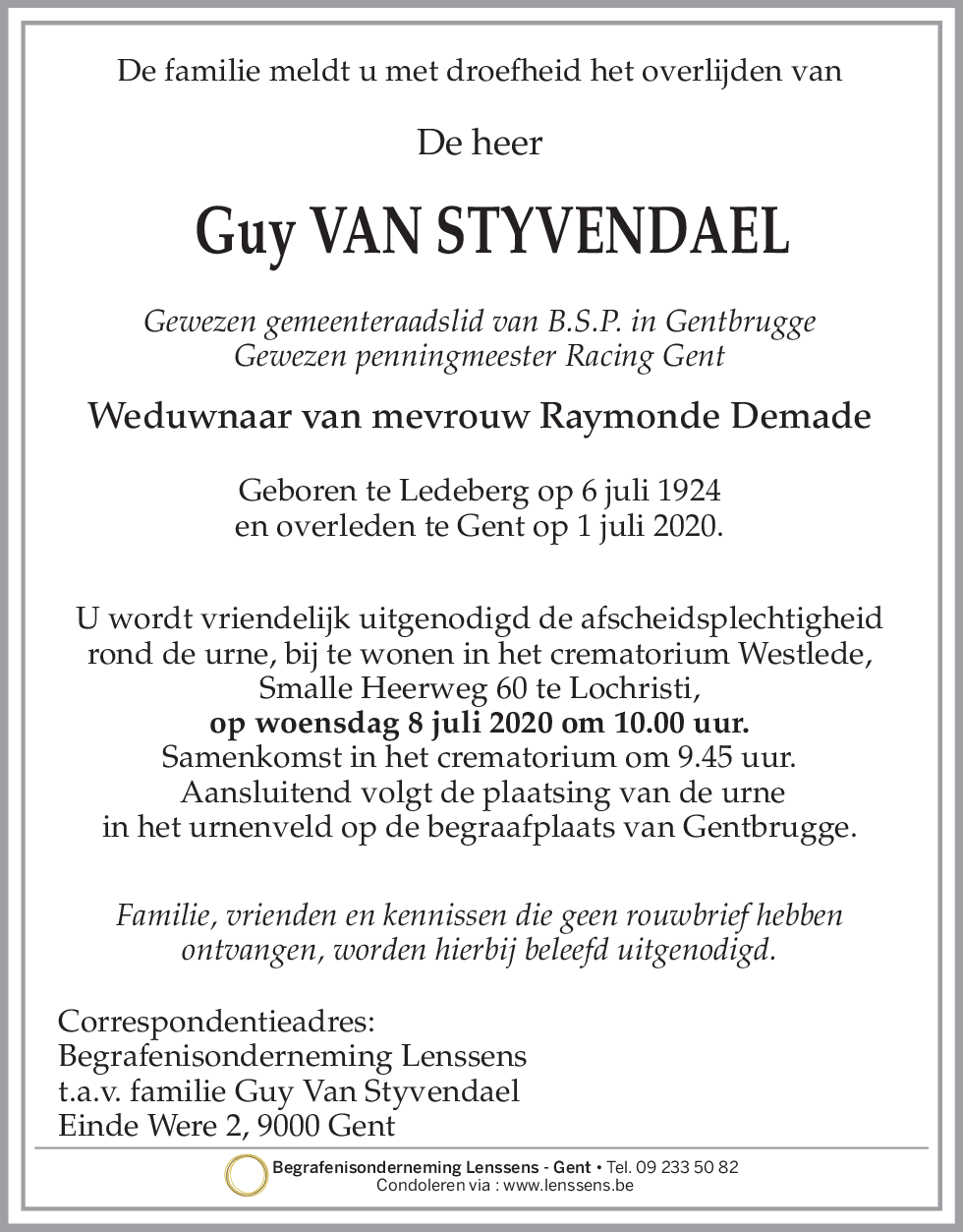 Guy Van Styvendael