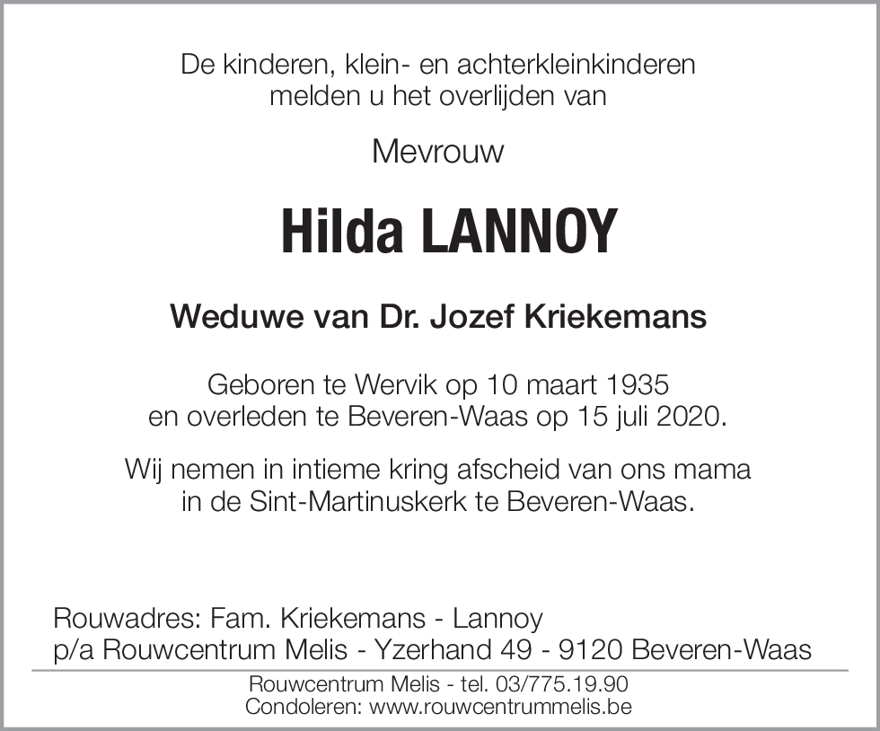 Hilda Lannoy