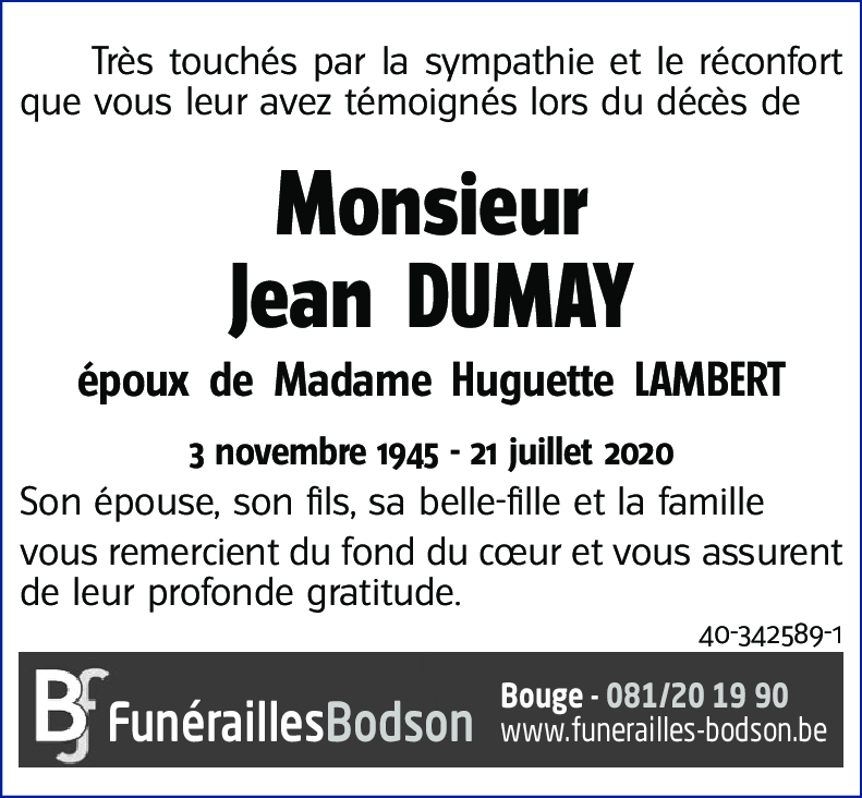 Jean DUMAY