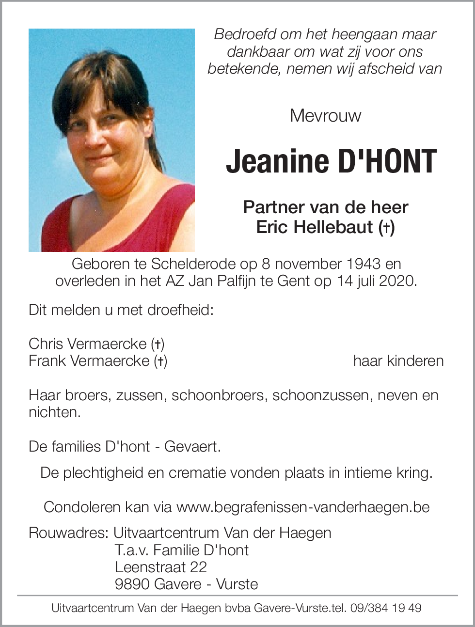 Jeanine D'hont